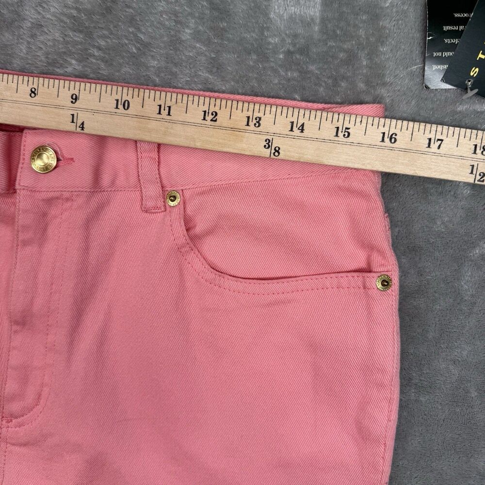 Lauren Jeans Co Jeans Women’s 12 Coral Crop Denim Straight Leg Summer Casual - Picture 6 of 10